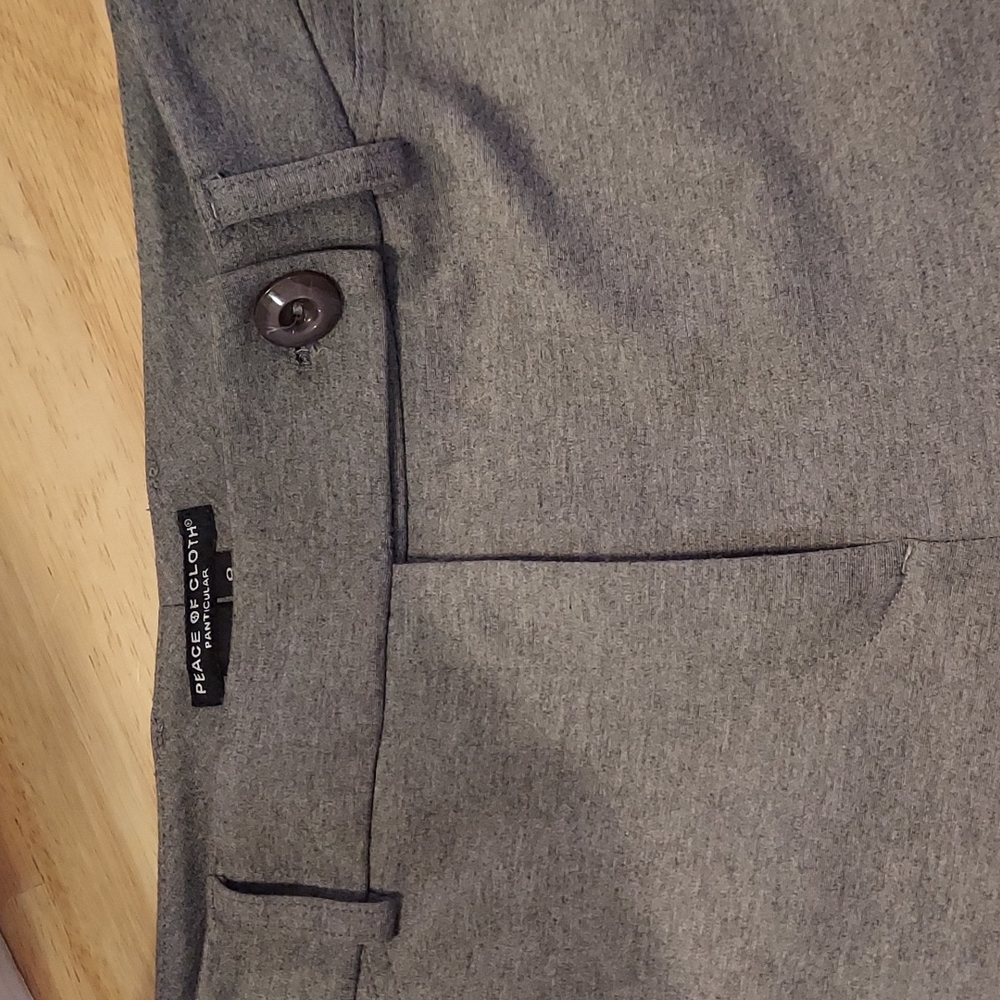 Peace of Cloth Panticular Classic Gray Trousers Size 8